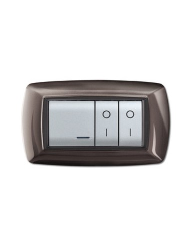 PLACCA LIFE LIVING PLAST ALLUMINIO NOTTE 4P