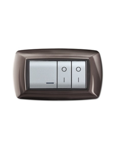 PLACCA LIFE LIVING PLAST ALLUMINIO NOTTE 4P