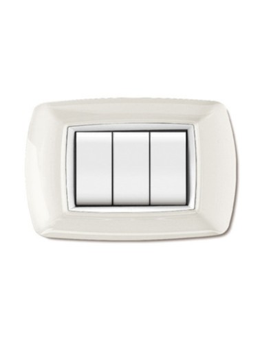 PLACCA LIFE LIVING PLAST BIANCO 3P CORNICE BIANCO