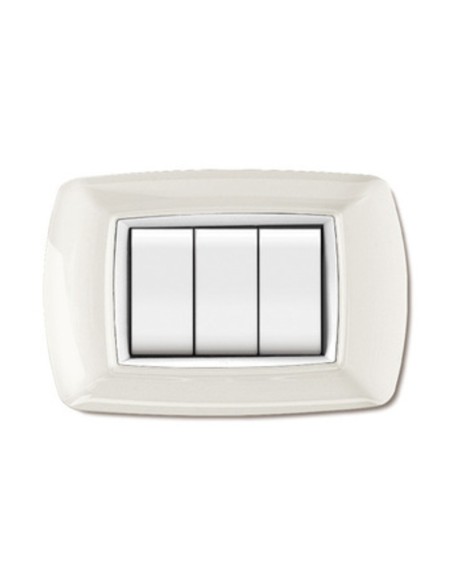 PLACCA LIFE LIVING PLAST BIANCO 3P CORNICE BIANCO