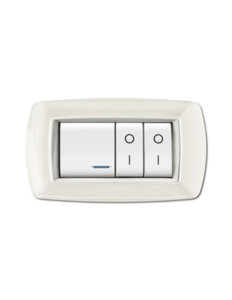 PLACCA LIFE LIVING PLAST BIANCO 4P CORNICE BIANCO