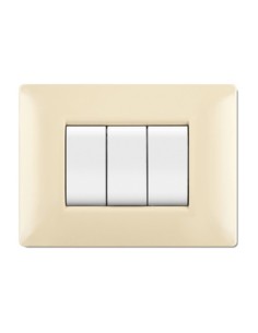 PLACCA LIFE Q LIVING PLAST AVORIO                3P