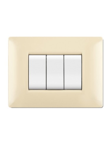 PLACCA LIFE Q LIVING PLAST AVORIO                3P