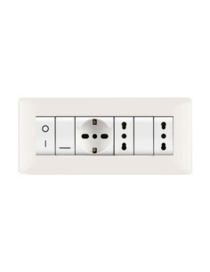PLACCA LIFE Q LIVING PLAST BIANCO               7P
