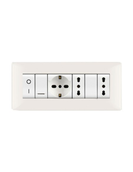PLACCA LIFE Q LIVING PLAST BIANCO               7P