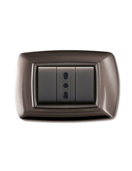 PLACCA LIFE LIVING PLAST ALLUMINIO NOTTE 3P