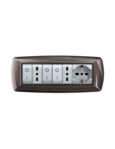 PLACCA LIFE LIVING PLAST ALLUMINIO NOTTE 7P