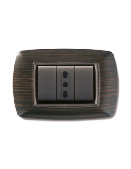 PLACCA LIFE LIVING PLAST WENGE 3P
