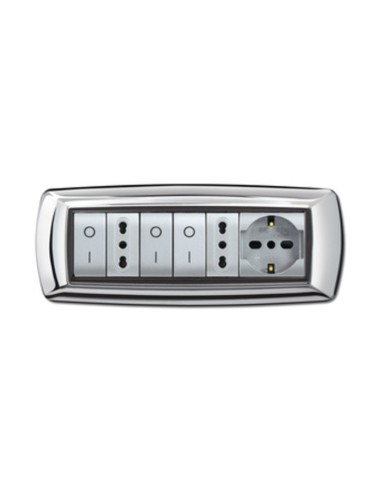PLACCA LIFE LIVING PLAST CROMO 7P