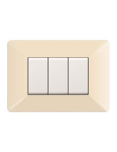 PLACCA EASY MATIX AVORIO 3P