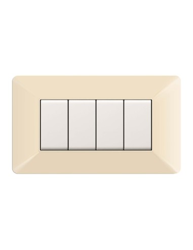 PLACCA EASY MATIX AVORIO 4P