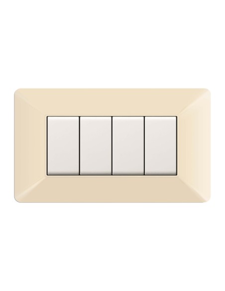 PLACCA EASY MATIX AVORIO 4P