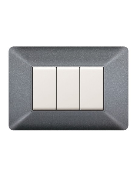 PLACCA EASY MATIX GRIGIO CHIARO 3P