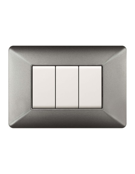 PLACCA EASY MATIX ALLUMINIO NOTTE 3P