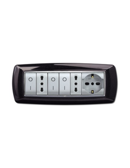 PLACCA LIFE LIVING PLAST NERO GLITTERING 7P