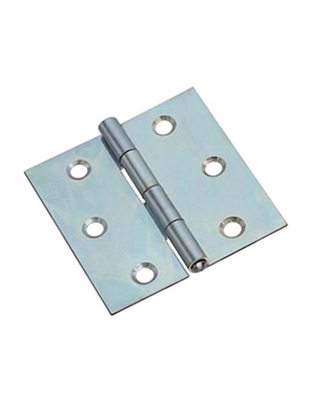 CERNIERA QUADRA 317 VALTOCE ACCIAIO ZINCATO PERNO FISSO MM  75X75X1,0