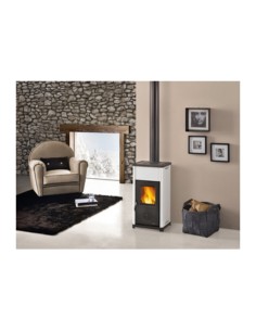 STUFA LEGNA  6.6 KW TEA BIANCO