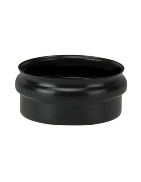 SCARICO CONDENSA CIECO P/STUFA PELLET D 10CM NERO OPACO