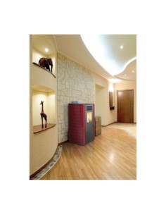 STUFA PELLET CANALIZ  8.7 KW KING 118C BORDEAUX