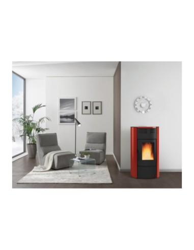 TERMOSTUFA PELLET VENT 18.1KW RAFFAELLA IDRO H15 BORDEAUX