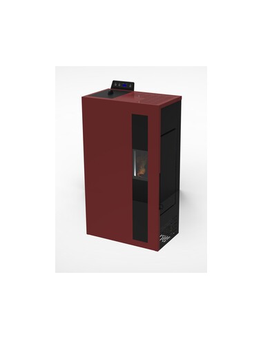 C STUFA PELLET SLIM BRONTE 5 BORDEAUX