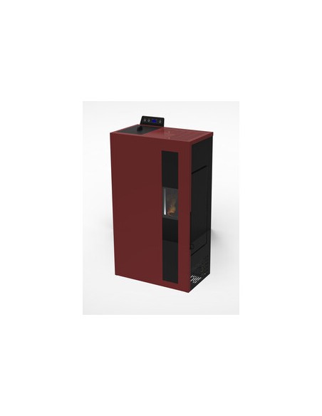 C STUFA PELLET SLIM BRONTE 5 BORDEAUX