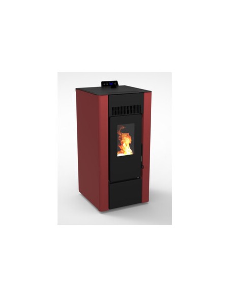 C STUFA PELLET EFESTO 9 BORDEAUX