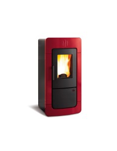 TERMOSTUFA PELLET 28KW DIADEMA EVO IDRO BORDEAUX