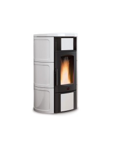 TERMOSTUFA PELLET VENT 18.1KW ISIDE IDRO H15 BIANCO