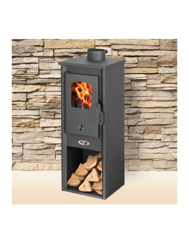 STUFA LEGNA  5.3 KW BERNA LUX S ANTRACITE