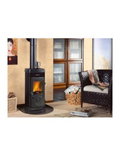 STUFA LEGNA  5 KW SUPER JUNIOR NERO
