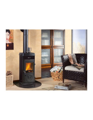 STUFA LEGNA  5 KW SUPER JUNIOR NERO