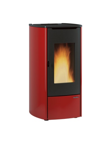 TERMOSTUFA PELLET 14.8 KW MARINA IDRO H11 BORDEAUX
