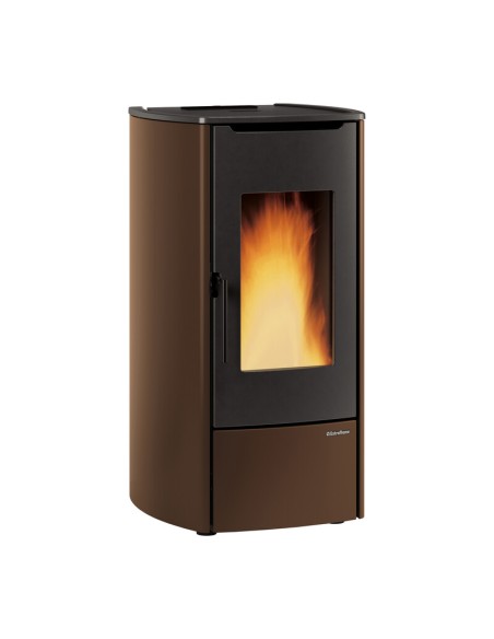 TERMOSTUFA PELLET 14.8 KW MARINA IDRO H11 BRONZO