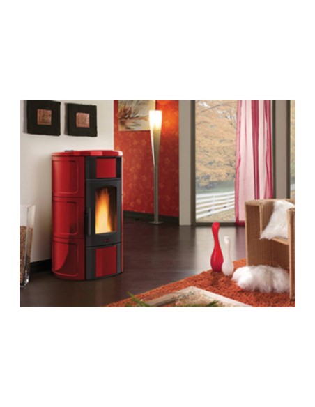 TERMOSTUFA PELLET VENT 18.1KW ISIDE IDRO H15 BORDEAUX