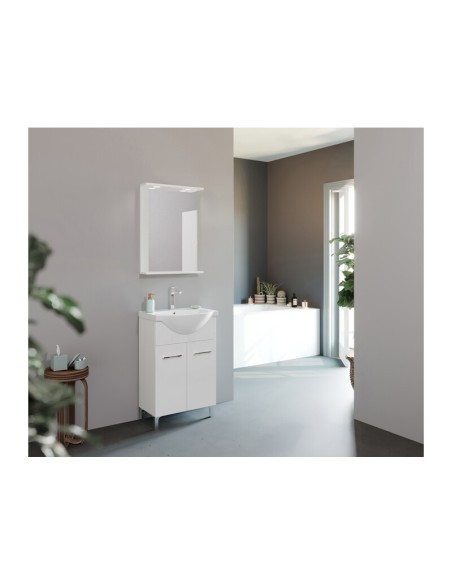 MOBILE BAGNO DESY 58 COMPLETO BIANCO