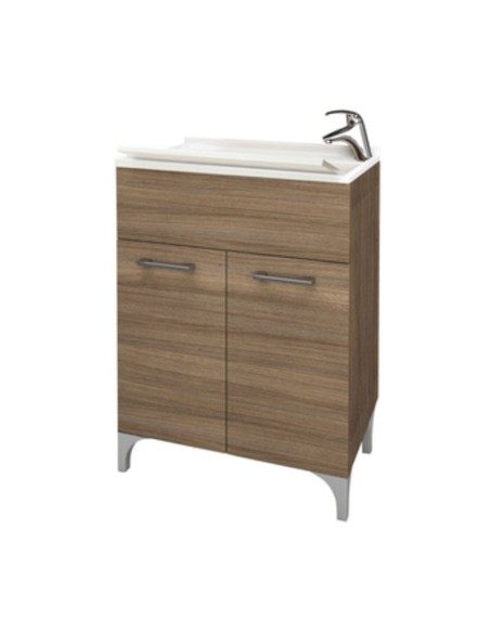 LAVATOIO LEGNO 60X50 CM ROVERE FUMO