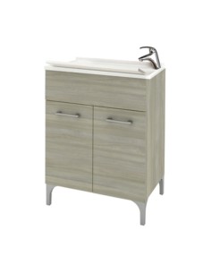 LAVATOIO LEGNO 60X50 CM ROVERE GRIGIO