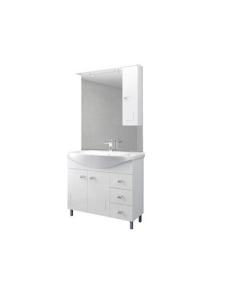 MOBILE BAGNO EVA 105 COMPLETO BIANCO