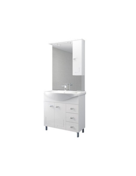 MOBILE BAGNO EVA  85 COMPLETO BIANCO
