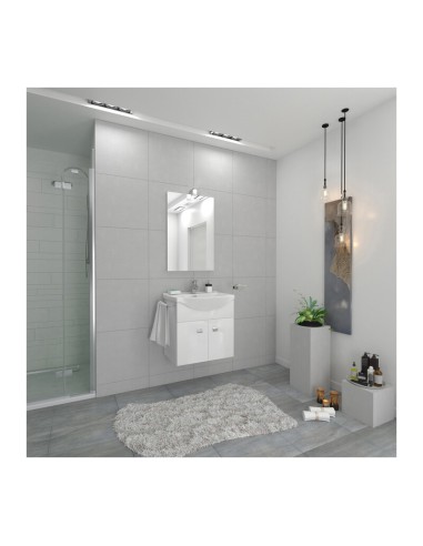 MOBILE BAGNO EMMA 58 SOSP C/SPECCHIO BIANCO