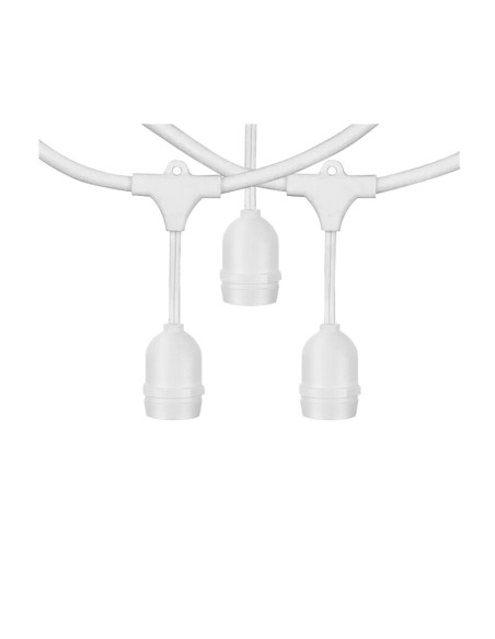 LUCI P/GAZEBO OMBRELLONE 10 M C/10 PORTALAM BIANCO