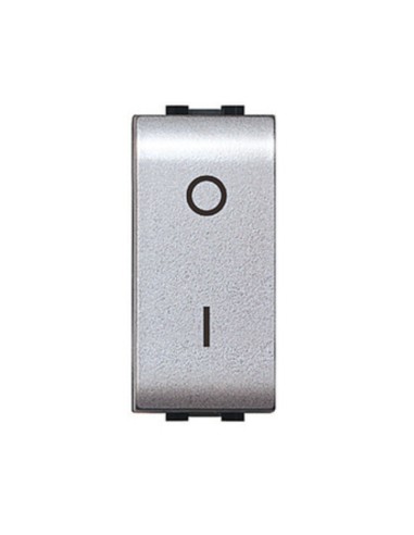 LIFE 4009 TEC INTERRUTTORE BIPOLARE ARGENTO SATIN