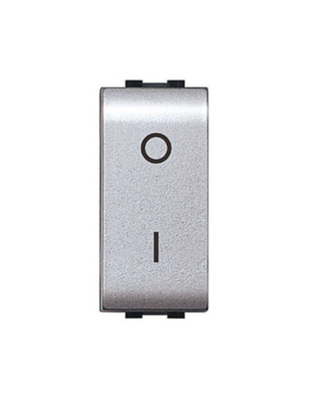 LIFE 4009 TEC INTERRUTTORE BIPOLARE ARGENTO SATIN