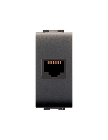LIFE 4084 PRESA TELEFONICA RJ11 PLUG 6/4 GRIGIO ANT