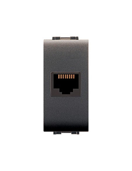 LIFE 4084 PRESA TELEFONICA RJ11 PLUG 6/4 GRIGIO ANT
