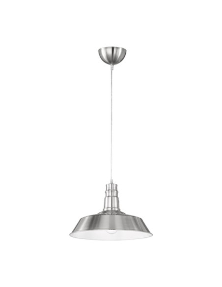 LAMPADA SOSP WILL METALLO D 36 CM ACCIAIO SATIN