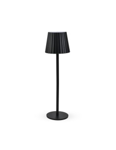 LAMPADA LED RICARICABILE DA TAVOLO AURORA NERO