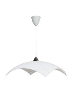 LAMPADA SOSP SIMONE 50X50 1XE27 VETRO LASTRA BIANCO