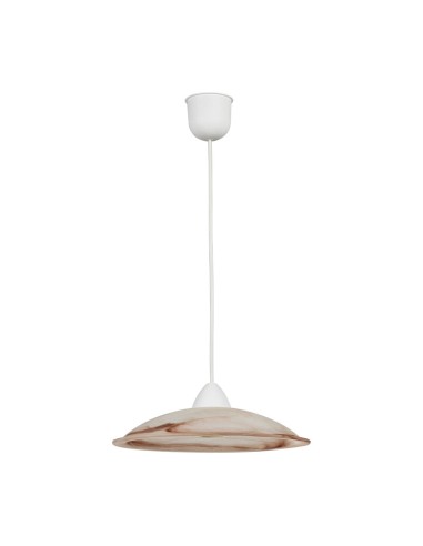 LAMPADA SOSP DUNA 30 1XE27 ALABASTRO TABACCO
